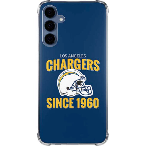 NFL Los Angeles Chargers Helmet Galaxy A35 5G Clear Case