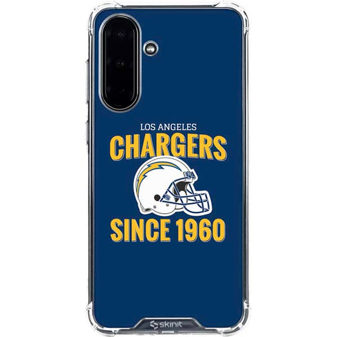 NFL Los Angeles Chargers Helmet Galaxy A36 5G Clear Case