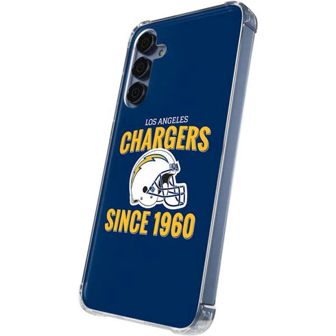 NFL Los Angeles Chargers Helmet Galaxy A55 5G Clear Case
