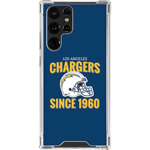 NFL Los Angeles Chargers Helmet Galaxy S23 Ultra Clear Case