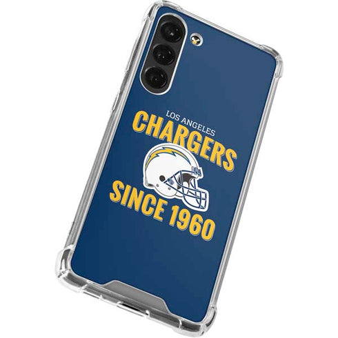 NFL Los Angeles Chargers Helmet Galaxy S24 FE Clear Case