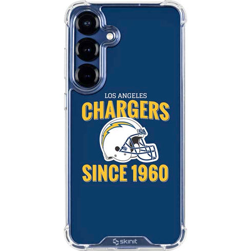 NFL Los Angeles Chargers Helmet Galaxy S25 Plus Clear Case
