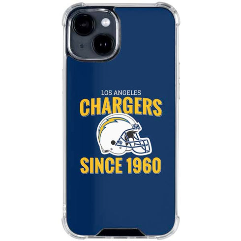 NFL Los Angeles Chargers Helmet iPhone 15 Clear Case