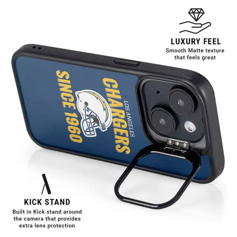 NFL Los Angeles Chargers Helmet iPhone 15 Plus Kickstand Case