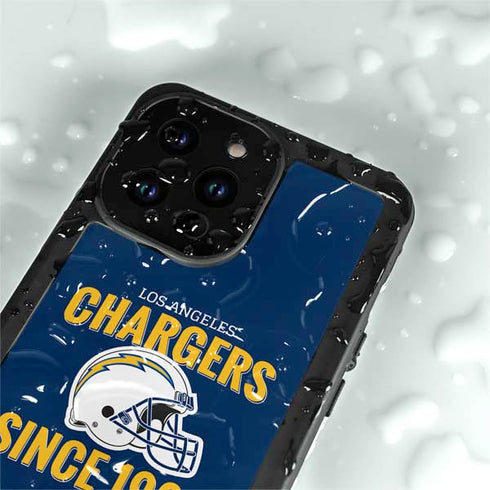 NFL Los Angeles Chargers Helmet iPhone 15 Pro Waterproof Case