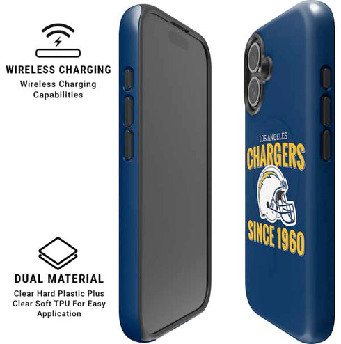 NFL Los Angeles Chargers Helmet iPhone 16 Magsafe Impact Case