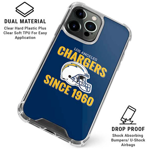 NFL Los Angeles Chargers Helmet iPhone 16 Pro Clear Case