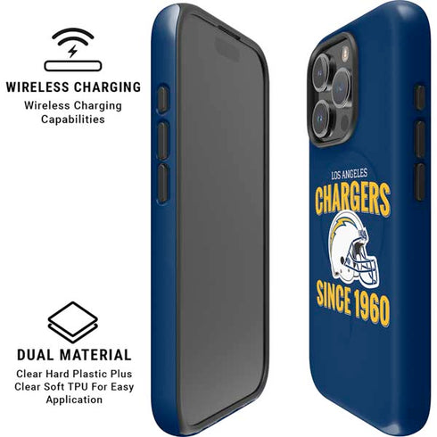 NFL Los Angeles Chargers Helmet iPhone 16 Pro Magsafe Impact Case