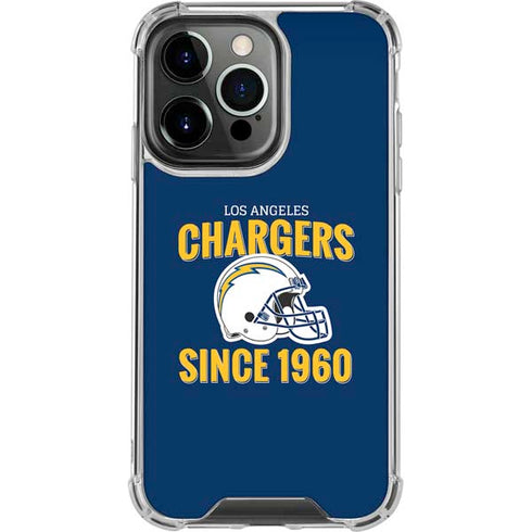 NFL Los Angeles Chargers Helmet iPhone 16 Pro Max Clear Case