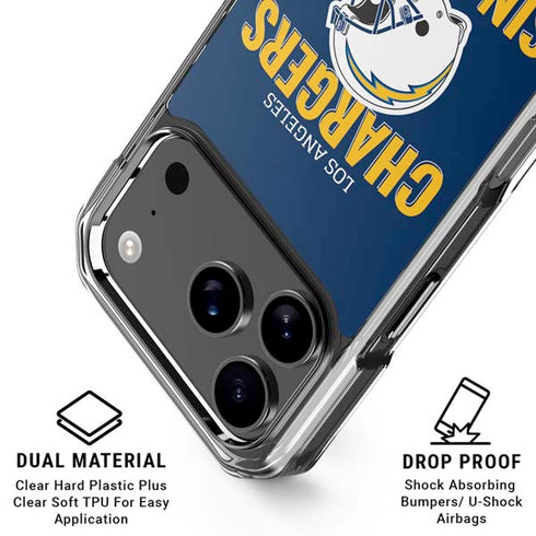 NFL Los Angeles Chargers Helmet iPhone 18 Pro Clear Case