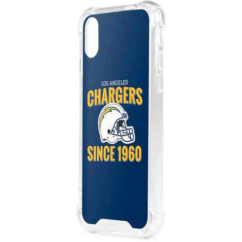 NFL Los Angeles Chargers Helmet iPhone XS Clear Case