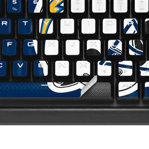 NFL Los Angeles Chargers Helmet K95 RGB PLATINUM Mechanical Gaming Keyboard Skin