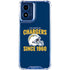 NFL Los Angeles Chargers Helmet Moto G 5G (2024) Clear Case