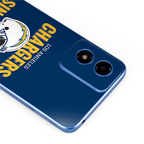 NFL Los Angeles Chargers Helmet Moto G Play 4G (2024) Skin