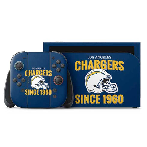 NFL Los Angeles Chargers Helmet Nintendo Switch 2 (2025) with Joy-Con Skin