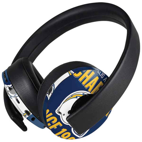 NFL Los Angeles Chargers Helmet PlayStation 4 Gold Wireless Headset Skin