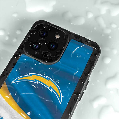 NFL Los Angeles Chargers iPhone 15 Pro Waterproof Case