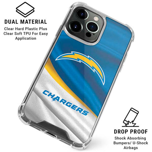 NFL Los Angeles Chargers iPhone 16 Pro Clear Case