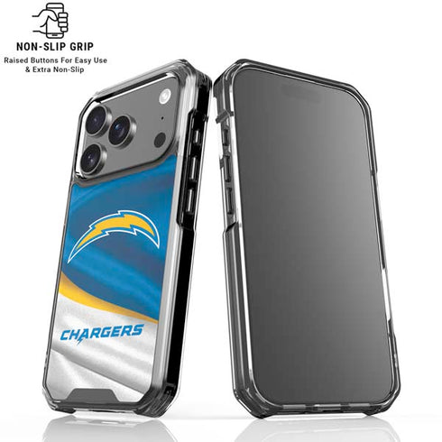 NFL Los Angeles Chargers iPhone 17 Pro Clear Case