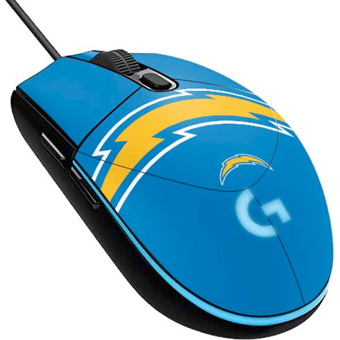 NFL Los Angeles Chargers Large Logo G203 Prodigy RGB Wired Gaming Mouse Skin