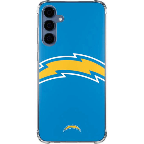 NFL Los Angeles Chargers Large Logo Galaxy A35 5G Clear Case