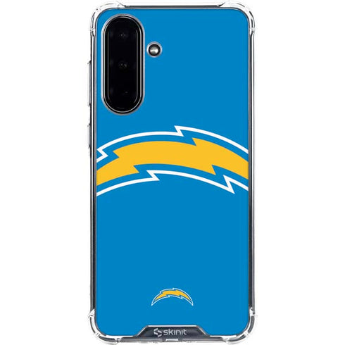 NFL Los Angeles Chargers Large Logo Galaxy A36 5G Clear Case