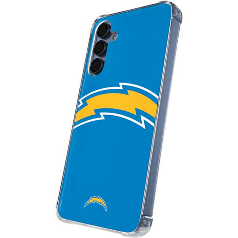 NFL Los Angeles Chargers Large Logo Galaxy A55 5G Clear Case