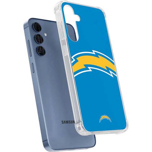 NFL Los Angeles Chargers Large Logo Galaxy A55 5G Clear Case