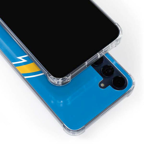 NFL Los Angeles Chargers Large Logo Galaxy A55 5G Clear Case