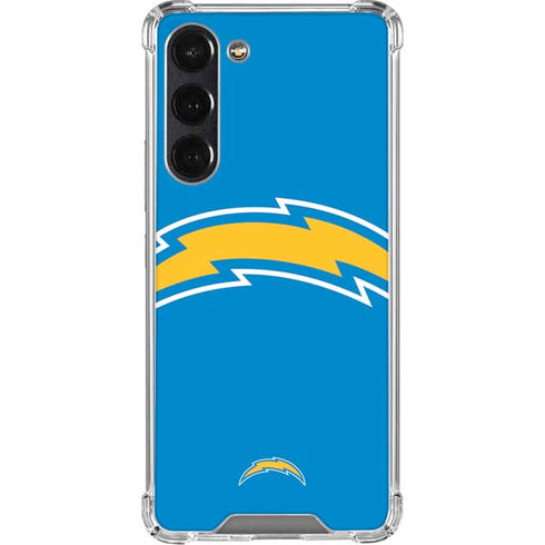 NFL Los Angeles Chargers Large Logo Galaxy S24 FE Clear Case