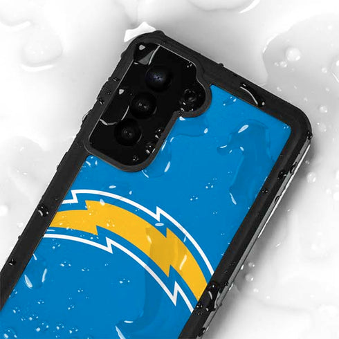NFL Los Angeles Chargers Large Logo Galaxy S24 Plus Waterproof Case