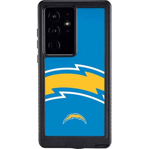 NFL Los Angeles Chargers Large Logo Galaxy S24 Ultra Waterproof Case