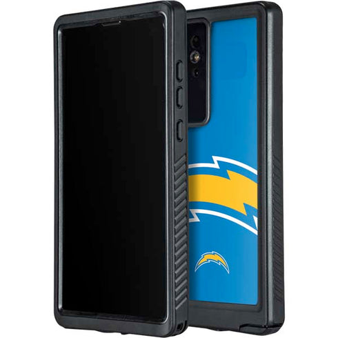 NFL Los Angeles Chargers Large Logo Galaxy S24 Ultra Waterproof Case