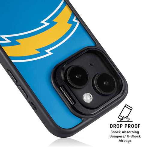NFL Los Angeles Chargers Large Logo iPhone 14 Kickstand Case