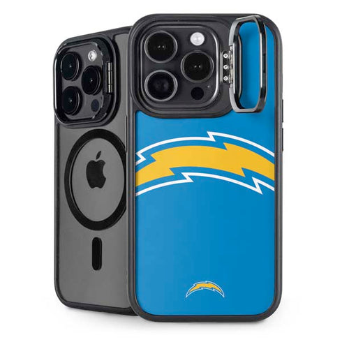 NFL Los Angeles Chargers Large Logo iPhone 15 Pro Max Kickstand Case