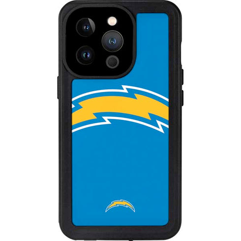 NFL Los Angeles Chargers Large Logo iPhone 15 Pro Waterproof Case