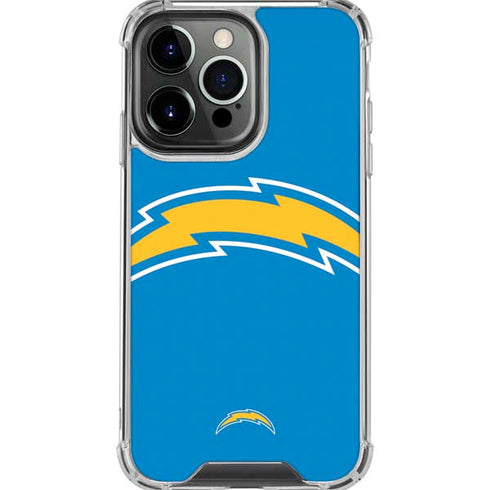 NFL Los Angeles Chargers Large Logo iPhone 16 Pro Max Clear Case