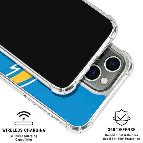 NFL Los Angeles Chargers Large Logo iPhone 16 Pro Max Clear Case