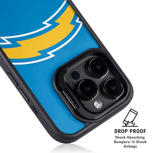 NFL Los Angeles Chargers Large Logo iPhone 16 Pro Max Kickstand Case