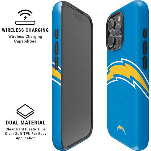 NFL Los Angeles Chargers Large Logo iPhone 16 Pro Max Magsafe Impact Case