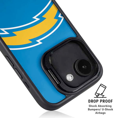 NFL Los Angeles Chargers Large Logo iPhone 16e Kickstand Case