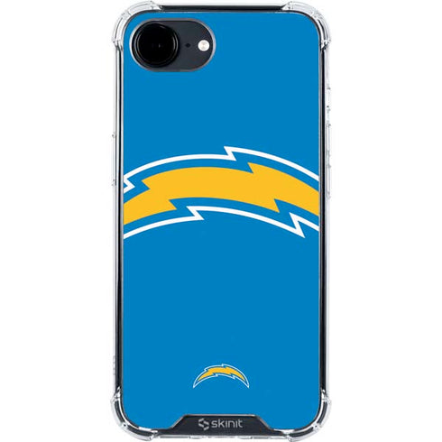 NFL Los Angeles Chargers Large Logo iPhone 16e Clear Case