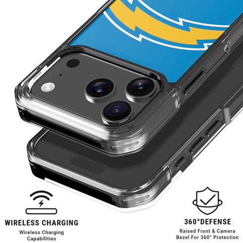 NFL Los Angeles Chargers Large Logo iPhone 18 Pro Clear Case