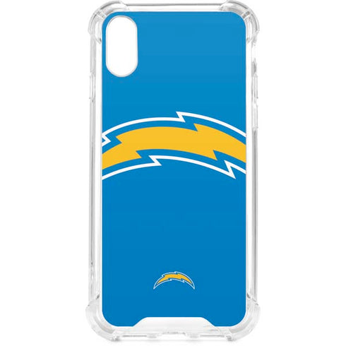 NFL Los Angeles Chargers Large Logo iPhone XS Clear Case