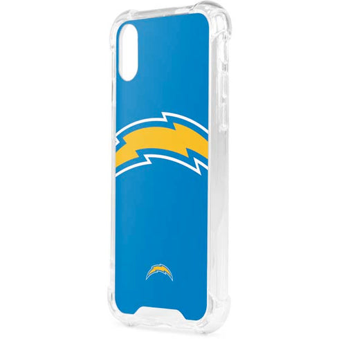 NFL Los Angeles Chargers Large Logo iPhone XS Clear Case