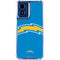 NFL Los Angeles Chargers Large Logo Moto G 5G (2024) Clear Case