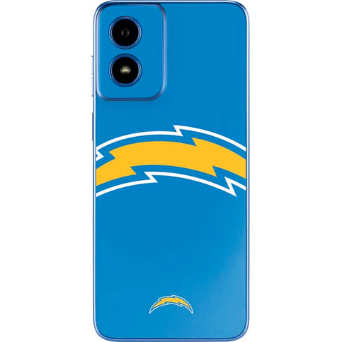 NFL Los Angeles Chargers Large Logo Moto G Play 4G (2024) Skin