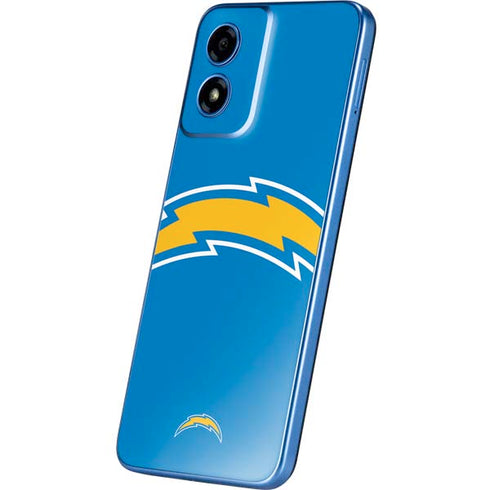 NFL Los Angeles Chargers Large Logo Moto G Play 4G (2024) Skin