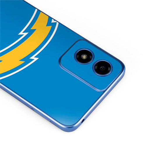 NFL Los Angeles Chargers Large Logo Moto G Play 4G (2024) Skin