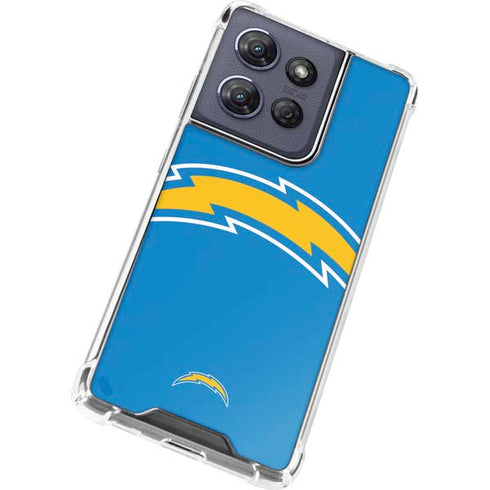 NFL Los Angeles Chargers Large Logo Moto G Power 5G (2025) Clear Case